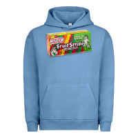 Pigment Pebble Blue old school fruit stripe gum Urban Hoodie - lanVoArt