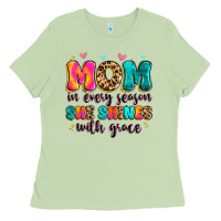 Matcha mom in every season she shines with grace Ladies Tee - Artiststas