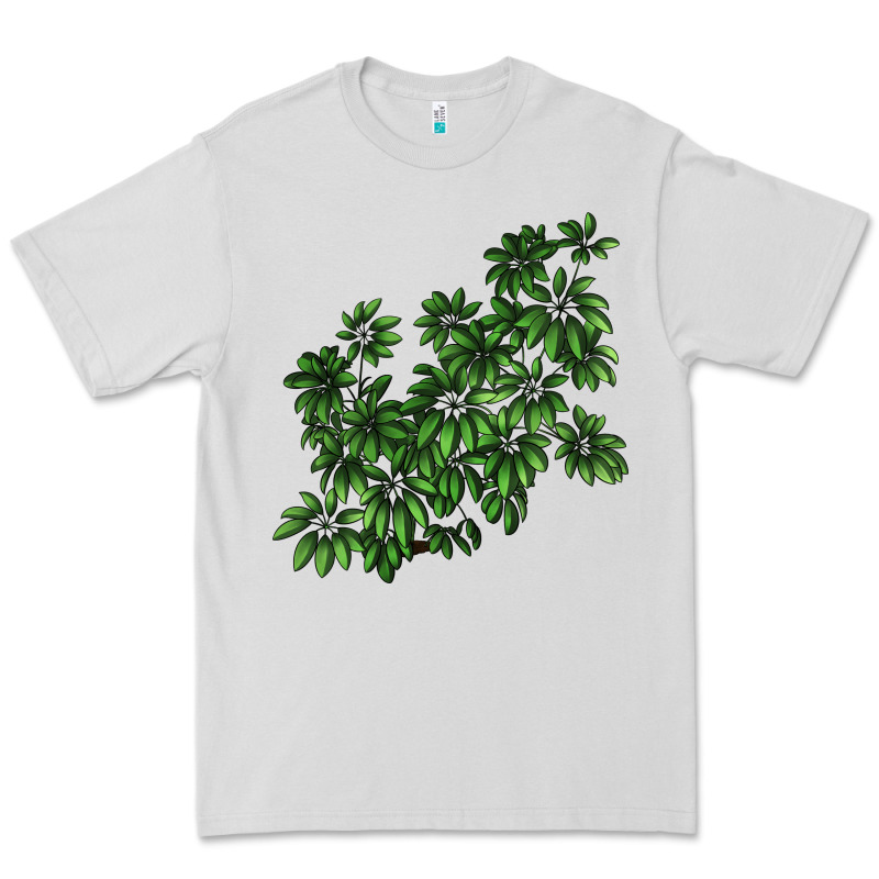 Botanical Schefflera Illustrations Premium Tee by LillyAllenDesigns | Teevron