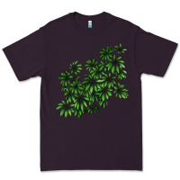 Plum Botanical Schefflera Illustrations Premium Tee - LillyAllenDesigns