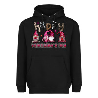Black happyvalentinesday Heavyweight Hoodie - SublimationCraftShop