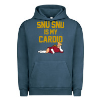 Pigment Midnight Navy Futurama Snu Snu Is My Cardio GIFT Urban Hoodie - lanVoArt