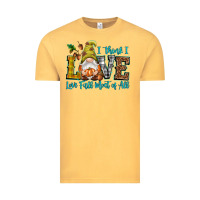Vintage Mustard I think i love Fall most of all Vintage Tee - NancyCooperArtShop
