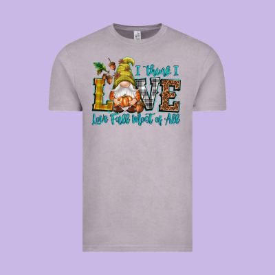 I Think I Love Fall Most Of All Vintage Tee Designed By Nancycooperartshop