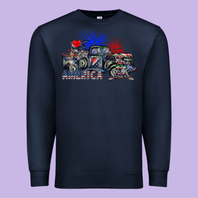 America Premium Sweatshirt Designed By Sublimationcraftshop