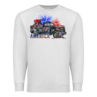 Oatmeal Heather america Premium Sweatshirt - SublimationCraftShop