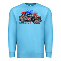 Ocean Blue america Premium Sweatshirt - SublimationCraftShop