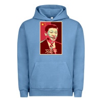 Pigment Pebble Blue chairman xi jinping chinese communist party president china patriotic Urban Hoodie - lanVoArt