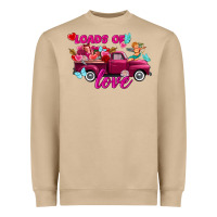 Loads Of Love Valentine's Day Truck Heavyweight Sweatshirt | Teevron