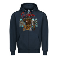 Navy Senior Mom 2023 Zipper Hoodie - CowhideDigitalArt