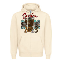 Sandshell Senior Mom 2023 Zipper Hoodie - CowhideDigitalArt