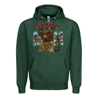Sports Green Senior Mom 2023 Zipper Hoodie - CowhideDigitalArt