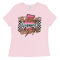 Bubblegum Pink babes support babes Ladies Tee - Artiststas