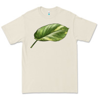 Bone Golden Pothos Leaf Premium Tee - LillyAllenDesigns