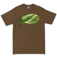 Cacao Golden Pothos Leaf Premium Tee - LillyAllenDesigns
