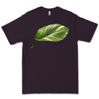 Plum Golden Pothos Leaf Premium Tee - LillyAllenDesigns