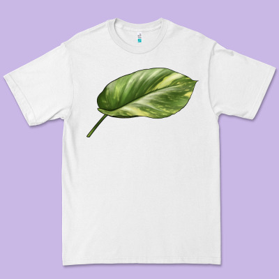 Golden Pothos Leaf Premium Tee Designed By Lillyallendesigns