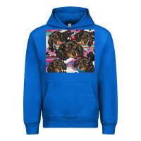 Cobalt dachshund Urban Hoodie - BarkalooDesign