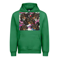 Emerald dachshund Urban Hoodie - BarkalooDesign