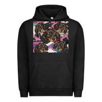 Pigment Black dachshund Urban Hoodie - BarkalooDesign