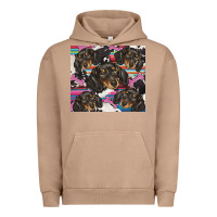 Pigment Burro dachshund Urban Hoodie - BarkalooDesign