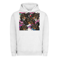 Pigment Lunar Rock dachshund Urban Hoodie - BarkalooDesign