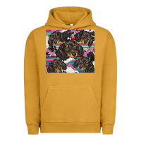 Pigment Peanut Butter dachshund Urban Hoodie - BarkalooDesign