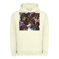 Pigment Pistachio dachshund Urban Hoodie - BarkalooDesign