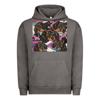 Pigment Tornado dachshund Urban Hoodie - BarkalooDesign