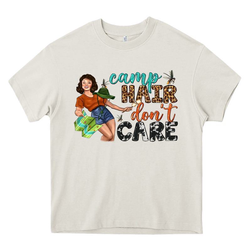 Camp Hair Don't Care Heavy Core Tee by BundleAndBundleShop | Teevron