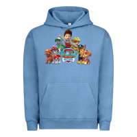 Pigment Pebble Blue Paw GIFT Patrol  11 Urban Hoodie - lanVoArt