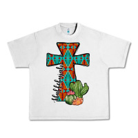 Lunar Rock aztec cactus cross Urban Heavy Tee - JahusDesignShop