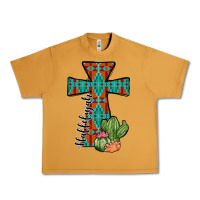Peanut Butter aztec cactus cross Urban Heavy Tee - JahusDesignShop