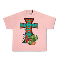 Salmon aztec cactus cross Urban Heavy Tee - JahusDesignShop