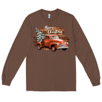Chestnut merry christmas truck Long Sleeve Tee - CowGirlArtShop