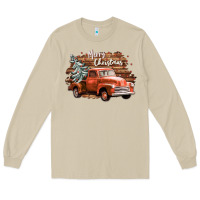 Mushroom merry christmas truck Long Sleeve Tee - CowGirlArtShop