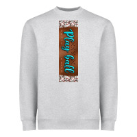 Heather Grey baseball pen wraps Heavyweight Sweatshirt - BundleAndBundleShop