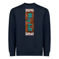 Navy baseball pen wraps Heavyweight Sweatshirt - BundleAndBundleShop