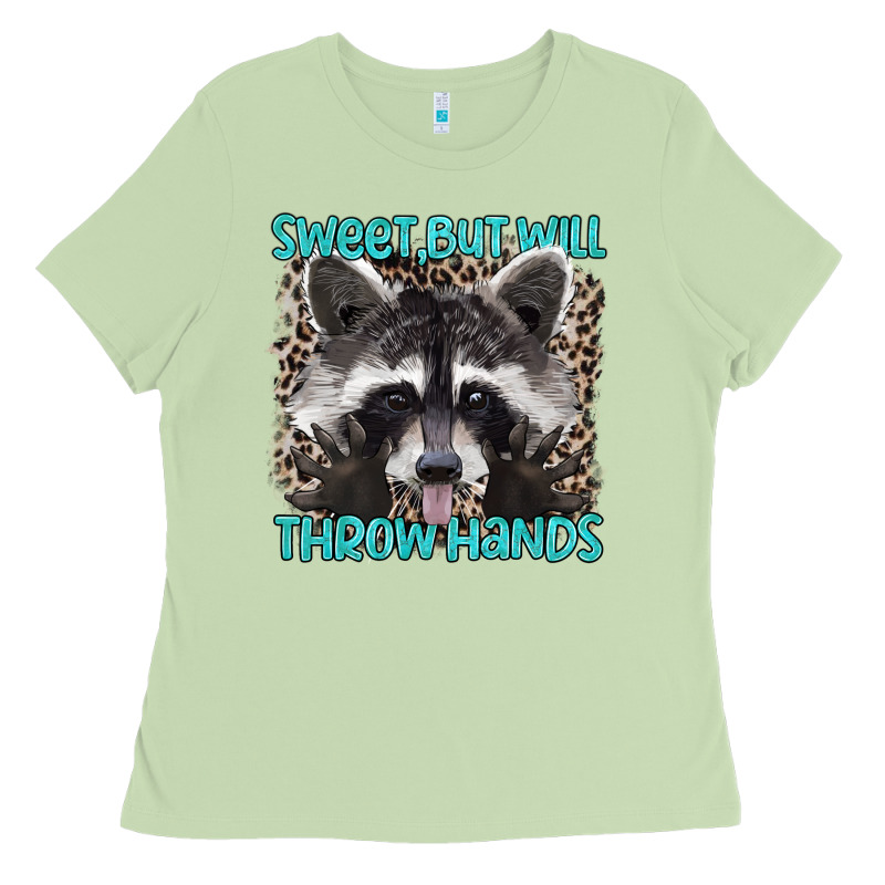 Sweet But Will Throw Hands Ladies Tee by Artiststas | Teevron
