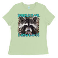 Matcha sweet but will throw hands Ladies Tee - Artiststas