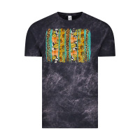 Cloud Black Fall sunflower brushstrokes Vintage Tee - NancyCooperArtShop