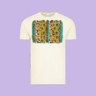 Fall Sunflower Brushstrokes Vintage Tee Designed By Nancycooperartshop