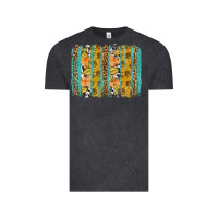 Vintage Black Fall sunflower brushstrokes Vintage Tee - NancyCooperArtShop