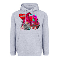 Heather Grey happy valentines day Heavyweight Hoodie - SublimationCraftShop