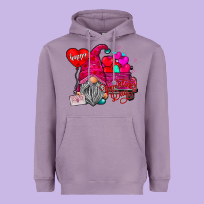 Happy Valentines Day Heavyweight Hoodie Designed By Sublimationcraftshop