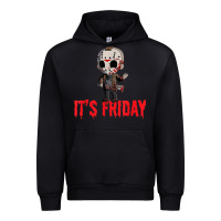 Black Funny Friday 13th Funny Halloween Horror Urban Hoodie - lanVoArt