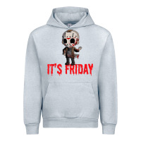 Heather Grey Funny Friday 13th Funny Halloween Horror Urban Hoodie - lanVoArt