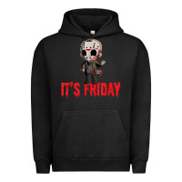 Pigment Black Funny Friday 13th Funny Halloween Horror Urban Hoodie - lanVoArt