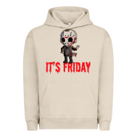 Pigment French Oak Funny Friday 13th Funny Halloween Horror Urban Hoodie - lanVoArt