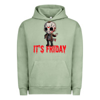 Pigment Oil Green Funny Friday 13th Funny Halloween Horror Urban Hoodie - lanVoArt